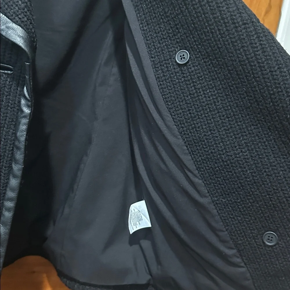 Tory Burch Black Knit Blazer jacket Sz M - Picture 5 of 8